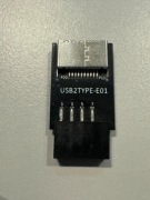 Adapter USB 2.0 (9-pin) na USB Type-E | Front Panel USB-C