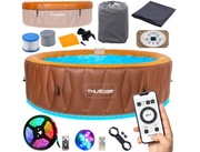 Ogrodowe spa DMUCHANE 6 os wifi HYDROMASAŻ APLIKACJA OZON THUNDER