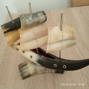 Żaglówka z rogu bawolego