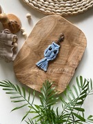 Brelok do kluczy sowa błękitna 