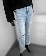 Nowe jeansy Re-Dress - Wysoki stan, Dekatyzowane, Rozmiar M