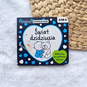 Książeczka kontrastowa Świat Dzidziusia 6m biblioteka szczęśliwego dziecka 
