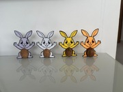 Nowa ozdoba wielkanocna Zajączek Zając 4 sztuki figurka