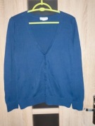 Ciemno niebieski granatowy sweterek rozpinany kardigan rozmiar M