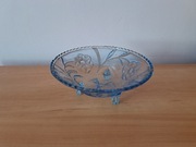 Stara patera misa na nóżkach niebieska prl vintage