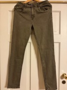 Jeansy męskie 32/32 Carry khaki bawełna ze streczem zwężane 