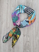 Elegancka chusta jedwabna 90x90 cm 100% JEDWAB 