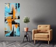 Obraz nowoczesny abstrakcyjny 130 x 60