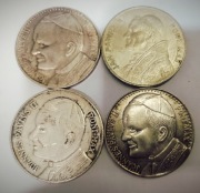 Zestaw medali Jan Paweł ll 4 sztuki