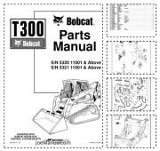 Bobcat T300 Skidsteer Parts Manual Katalog części, schematu budowy