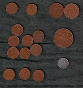 Norwegia duży zestaw Haakon VII różne nominały ore 1932-1956 różne stany