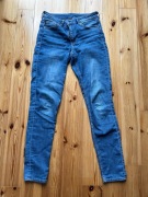 Spodnie damskie jeansy niebieskie H&M rozmiar 38/40 dla wysokich