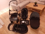 STOKKE Trailz 4w1 + baza  Isofix, Czarny, Stan bdb