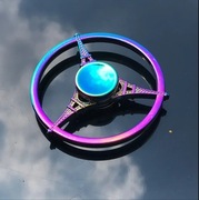 Spinner fidget metalowy tęczowy Wieża Eiffla