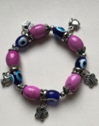 Bransoletka na gumce z okiem proroka