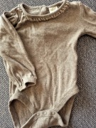 Next body brązowy melanż ażurowe falbanka 74