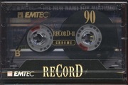 doskonały stan - EMTEC RECORD II 90 - chrom Basf - kaseta magnetofonowa
