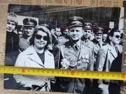 Duża fotografia PRL mundur falerystyka LWP wojsko zdjecie