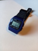 Casio F-91w zegarek cyfrowy niebieski