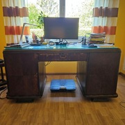 Biurko Art Déco | Elegancja i przestrzeń pracy | 180x80x79 cm