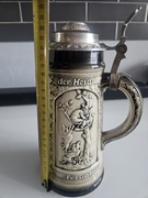 Myśliwski kufel kolekcjonerski, Sitzendorf, niemiecki 