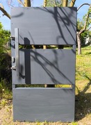 Furtka 90 cm antracyt pochwyt inox Wiśniowski Modern