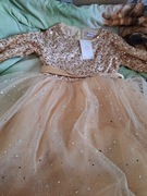 Dziewczęca sukienka z długim rękawem 