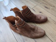 Botki karmelowe brązowe boho Wojas 39