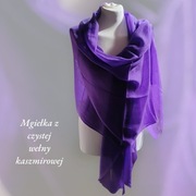 Szal 100%kaszmiru rękodzieło ekskluzywny prezent luksusowy szalik