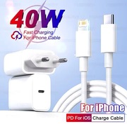 Szybka ładowarka 40W IPhone 7,8,X,11,12,13,14 pro pro max fast charge