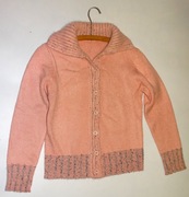 _Wełniany sweter-kardigan ciepły do pracy _R.38/40