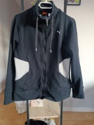 Czarna bluza trekingowa puma na zamek taliowana