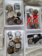 Zestaw radzieckich zegarków kwarcowych Rakieta / Sławia kal. 2356 3056 