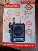 RADIO GOLDFULL GF-6118TD USB LATARKA KARTA SD