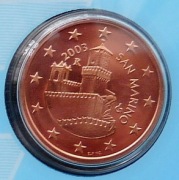 SAN MARINO 2003 5 CENTÓW UNC !!!!!!!!!!