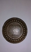 10 centymów Tunezja 1908