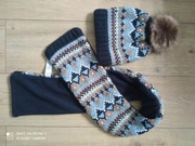 George czapka szalik komplet 104-128 4-8 jak nowy 