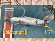 Bf-109 E-1/3/4  ,,ADLERANGRIFF,,1/32 Limited Edytion Na wypasie figurka 