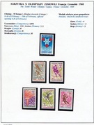 10 Olimpiada Zimowa, FRANCJA, Grenoble 1968 r., 1 karta wystawowa