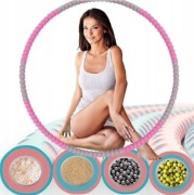 Hula hop z wypustkami 95cm, miękkie, odchudzające