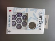 Wiedźmin Yennefer Bez I Agrest Zestaw 7 Kości Kostek RPG + Moneta,