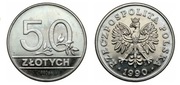 50 zł 1990 próba nikiel