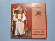 Set z monetami Jan Paweł II 1 lira z 2005 roku 5 monet Zakon Maltański