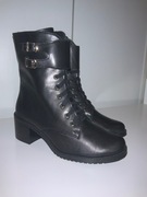 NOE botki trzewiki skórzane czarne 36 NEOVISION LAURE