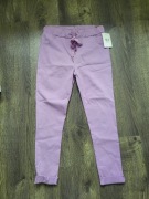 Liliowe spodnie gumowe 40