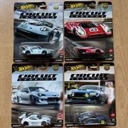 4x Hot Wheels Premium PORSCHE 911 GT3 917KH SUBARU BRZ FORD MUSTANG Circuit