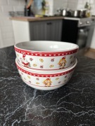 Miseczki świąteczne na święta miski zestaw