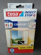 Moskitiera okienna na rzep Tesa Comfort 1,3x1,5m czarna