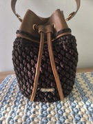 Torebka damska ręcznie wykonana w kolorze czekoladowym Handmade