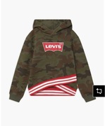 Bluza dziecięca Levi's Cross Over Hoodie Olive Night roz. 152 cm